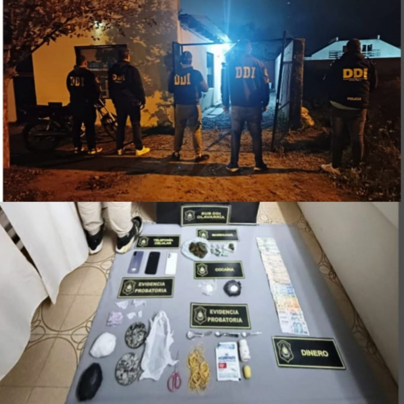 Allanamiento y una mujer detenida por venta de droga